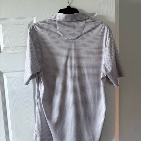 Men's Greg Norman Light Gray Polo Shirt - Picture 3 of 3